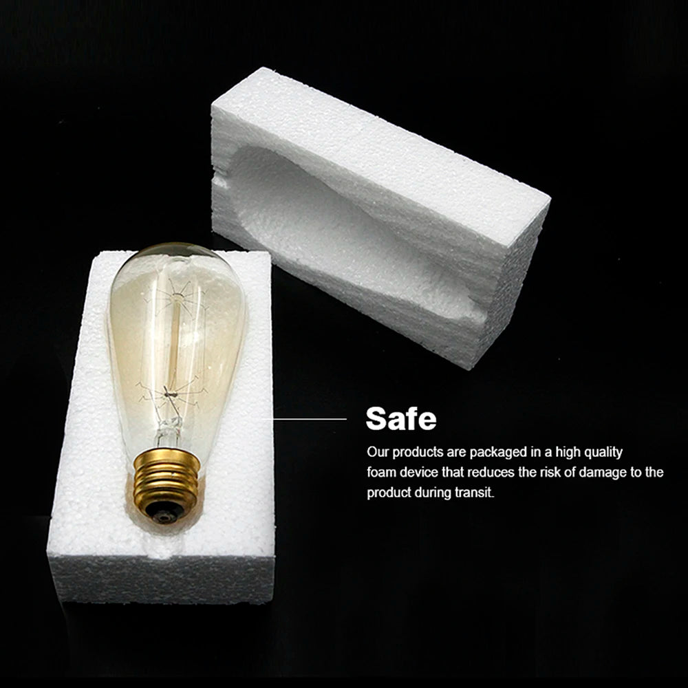 Shopdroplo Dimmable Edison Vintage Light Bulb – E27 40W 220V Retro Amber Glass Incandescent Lamp for Home Decor