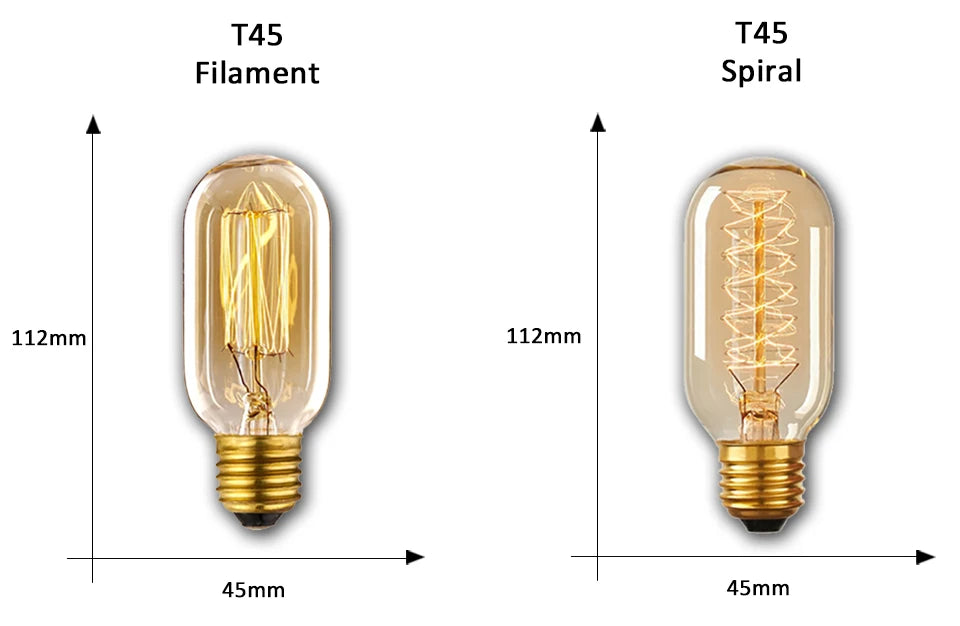 Shopdroplo Dimmable Edison Vintage Light Bulb – E27 40W 220V Retro Amber Glass Incandescent Lamp for Home Decor