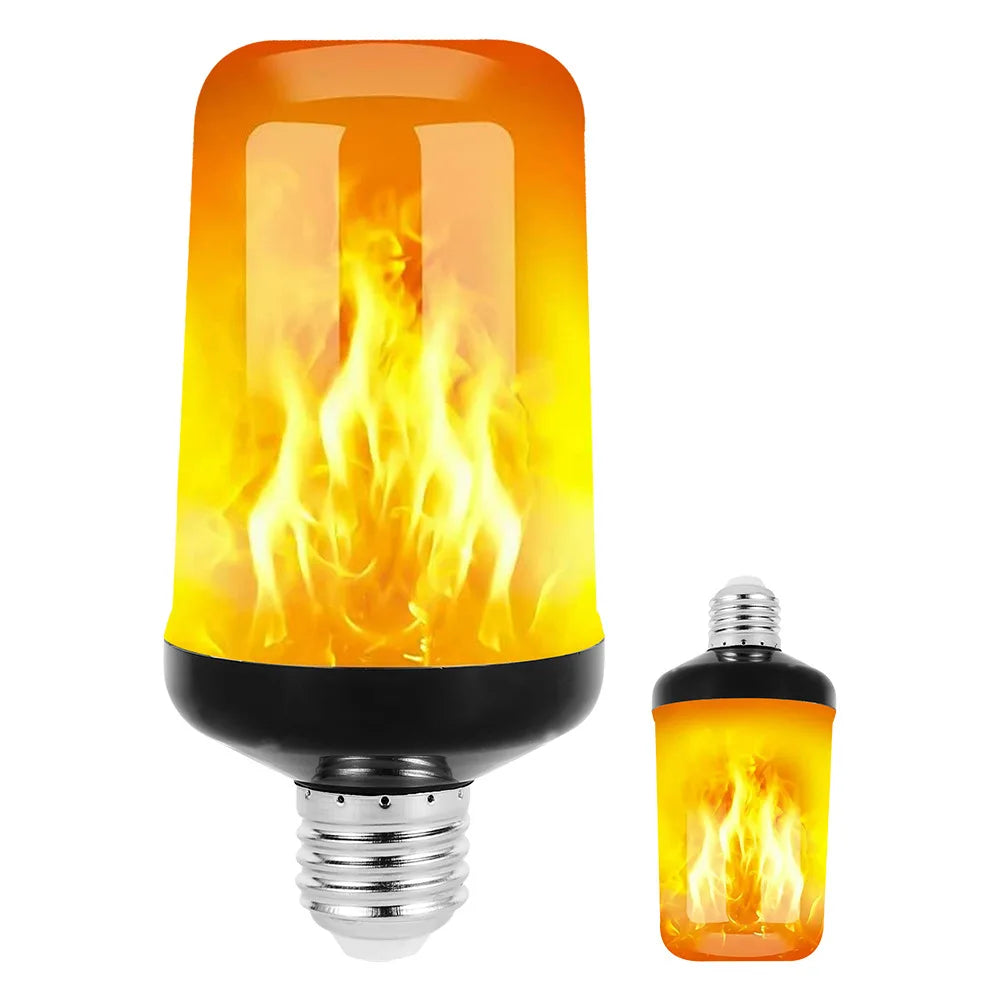 Shopdroplo LED Flame Light Bulb – 4 Modes Flickering Fire Effect for Party, KTV, Garden & Home Decor (E27/B22 Base)