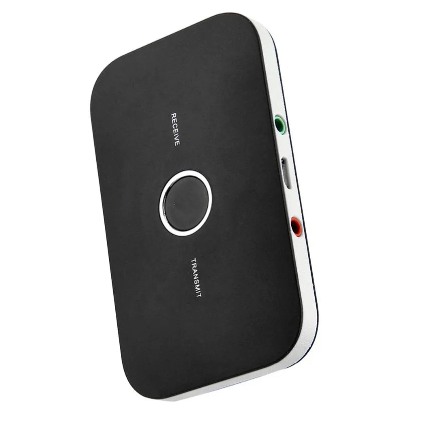 Shopdroplo Bluetooth 5.0 Audio Transmitter & Receiver – 2-in-1 Wireless Adapter with 3.5mm AUX & RCA for Car, TV, PC, Speaker