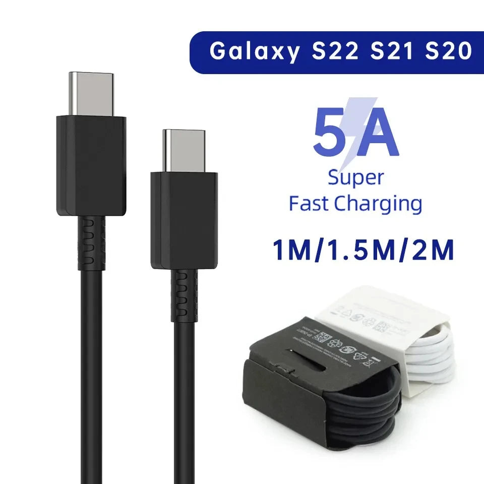 Shopdroplo™ 2PCS 45W PD USB-C to USB-C Fast Charging Cable for Samsung, Xiaomi, iPhone 15, MacBook & More
