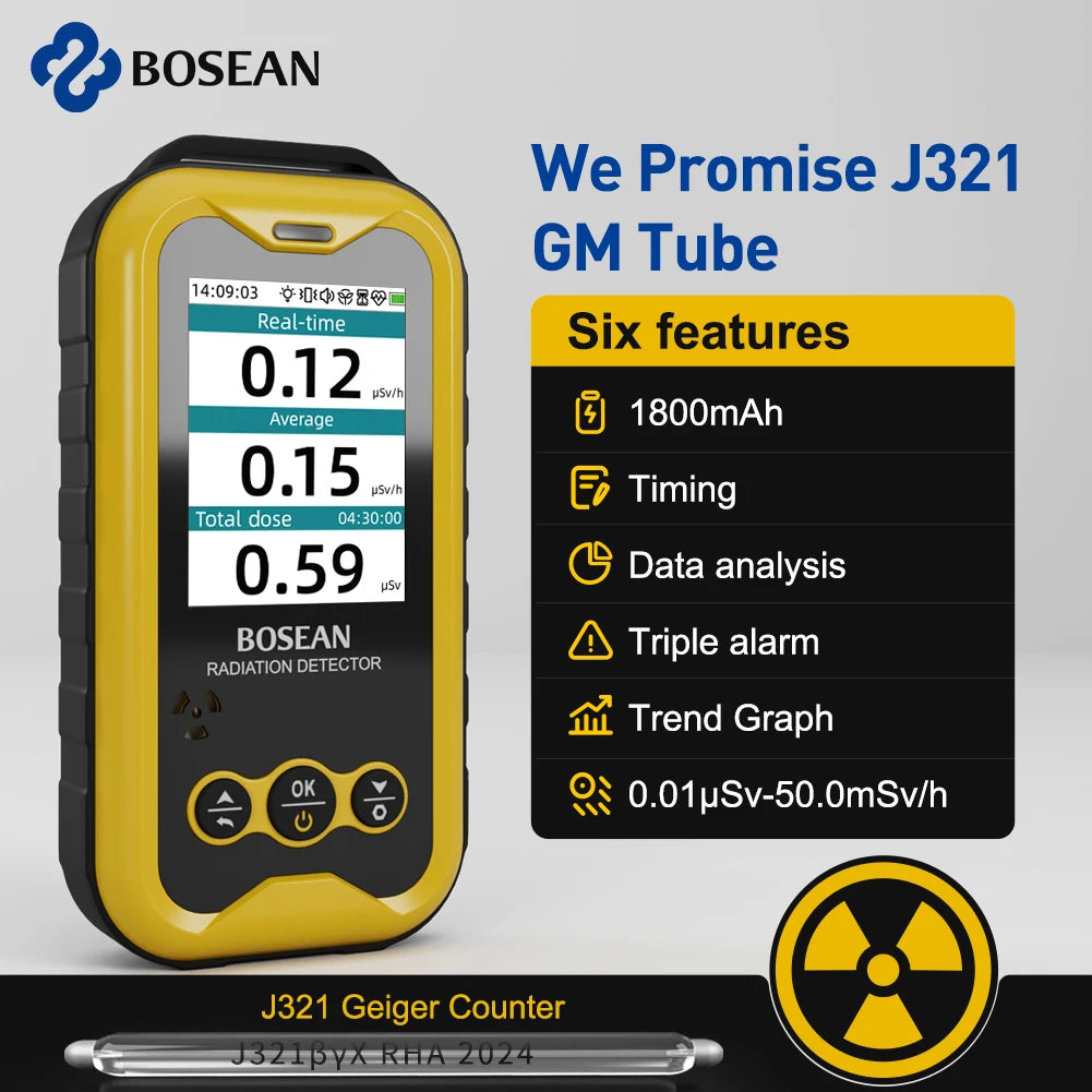 Shopdroplo™ FS-5000 Radiation Detector & Geiger Counter – Real-Time Safety Monitor