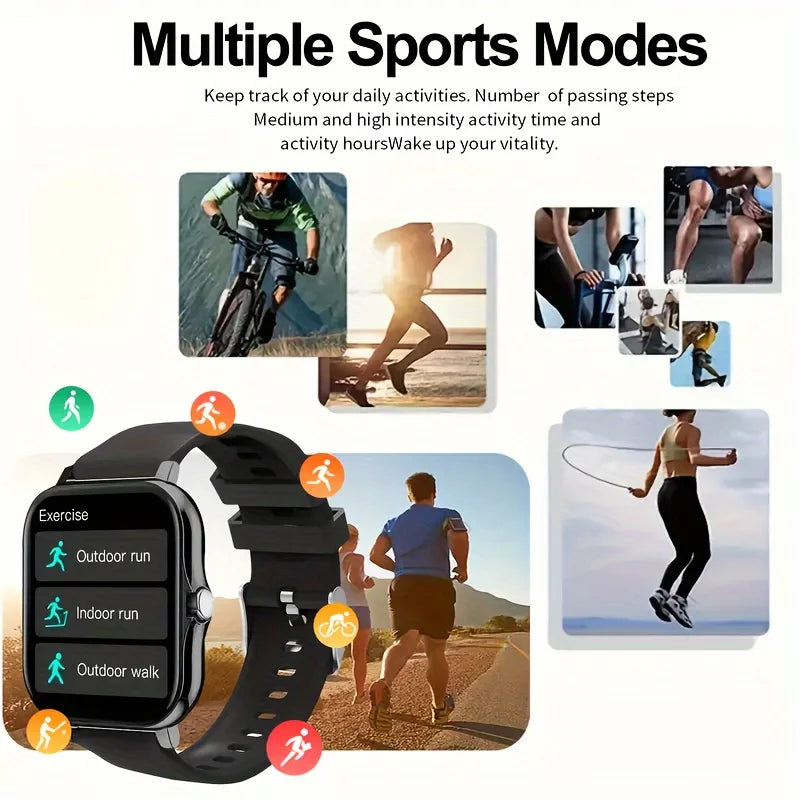 Shopdroplo 2025 KESHUYOU Smart Watch – Make/Answer Calls, Message Preview, Sleep & Heart Monitor, DIY Dial, Fitness Tracker for Men & Women