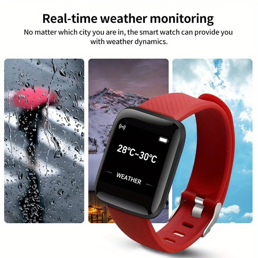 Shopdroplo CHAONB Smart Watch – 1.44” Fitness Tracker with Heart Rate & Sleep Monitor, Message Alert Bracelet for Men & Women