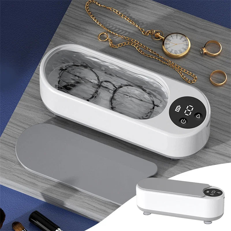 Shopdroplo™ Ultrasonic Jewelry Cleaner – 450ml Portable Household Cleaning Machine