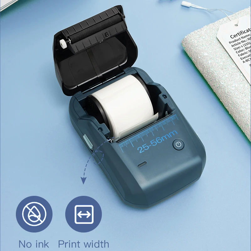 Shopdroplo Mini Label Thermal Printer Niimbot B1 Portable Bluetooth Sticker & Tag Printer