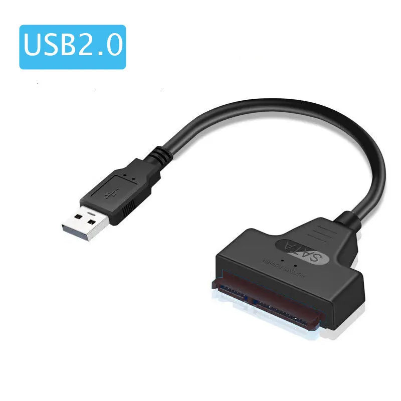 Shopdroplo™ SATA to USB 3.0/2.0 Cable – 6Gbps High-Speed Adapter for 2.5” HDD/SSD