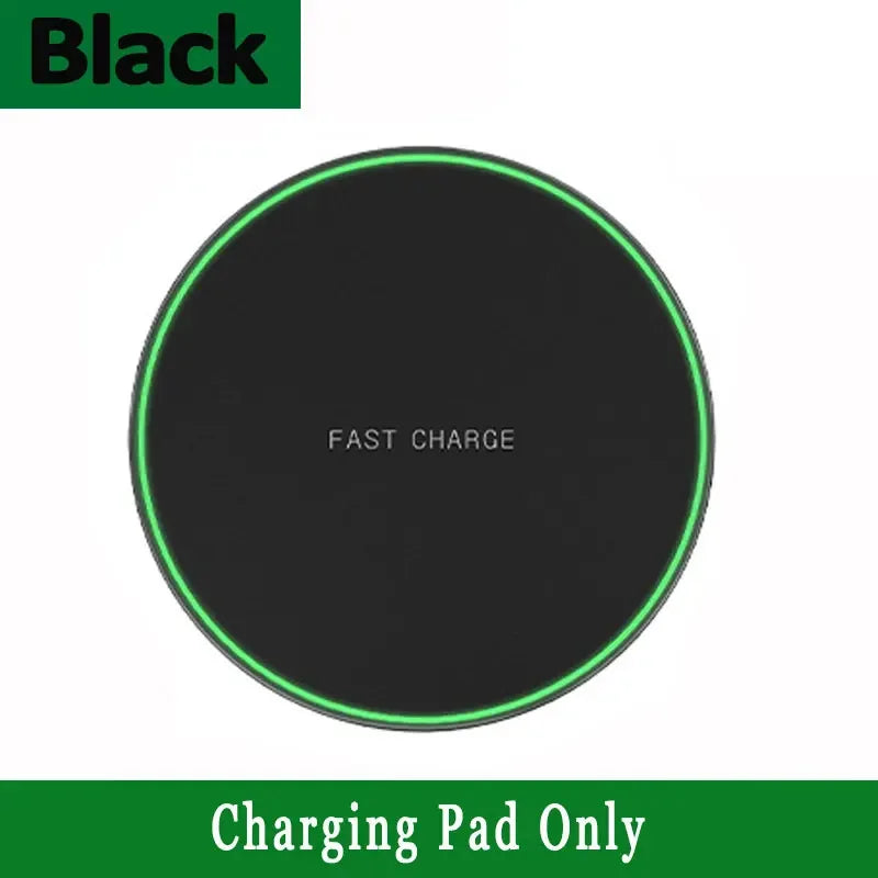 Shopdroplo™ 100W Fast Wireless Charging Pad – Slim Charger for iPhone, Samsung, Xiaomi & More