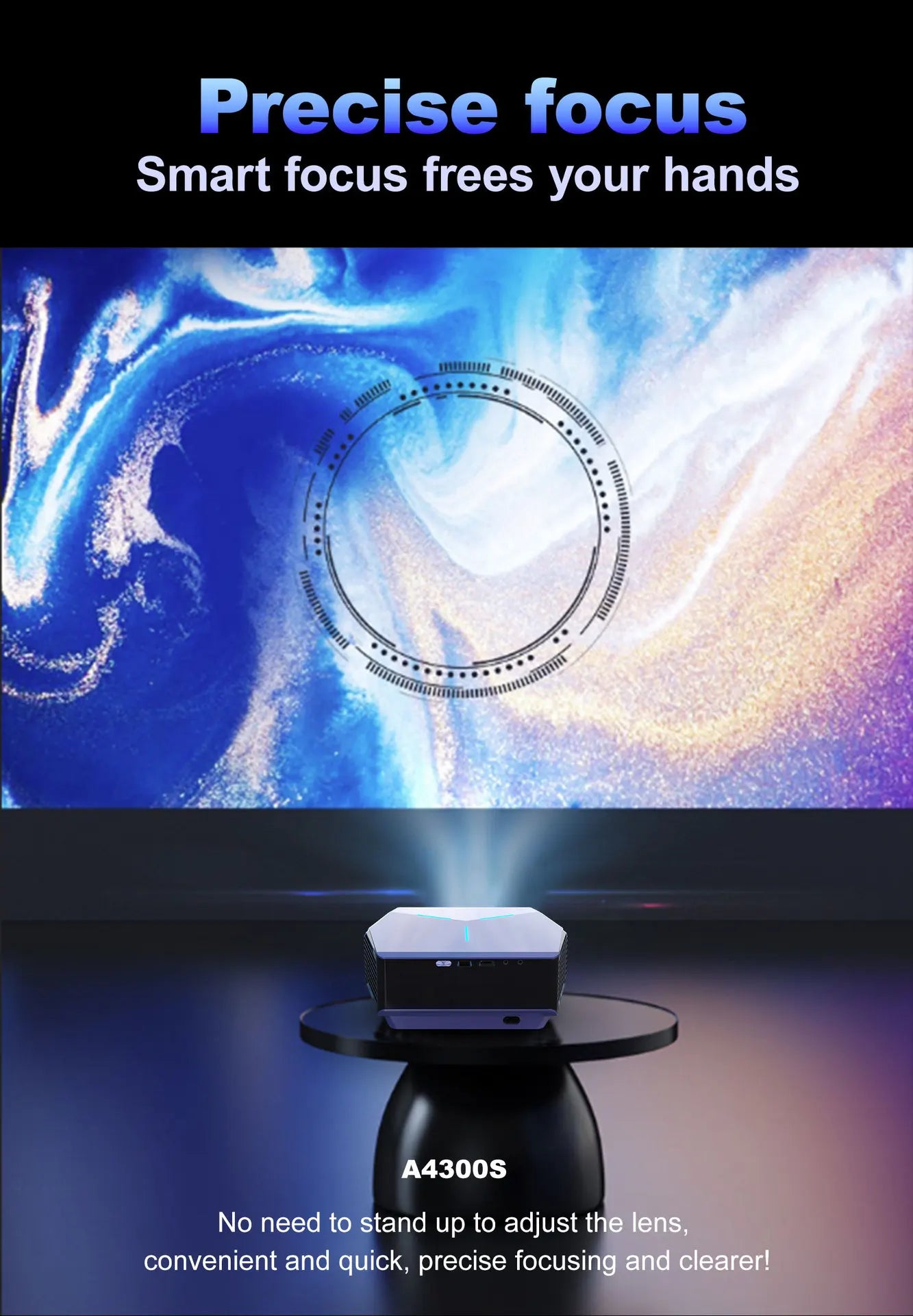 Shopdroplo MINI Android 4K LED Projector – Full HD 1080P Portable Home Theater Smart TV