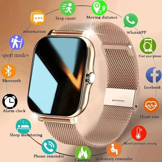 Shopdroplo LAXASFIT Y13 Pro Max Smart Watch – Bluetooth Calling, Heart Rate & Fitness Tracker (2025 Model)