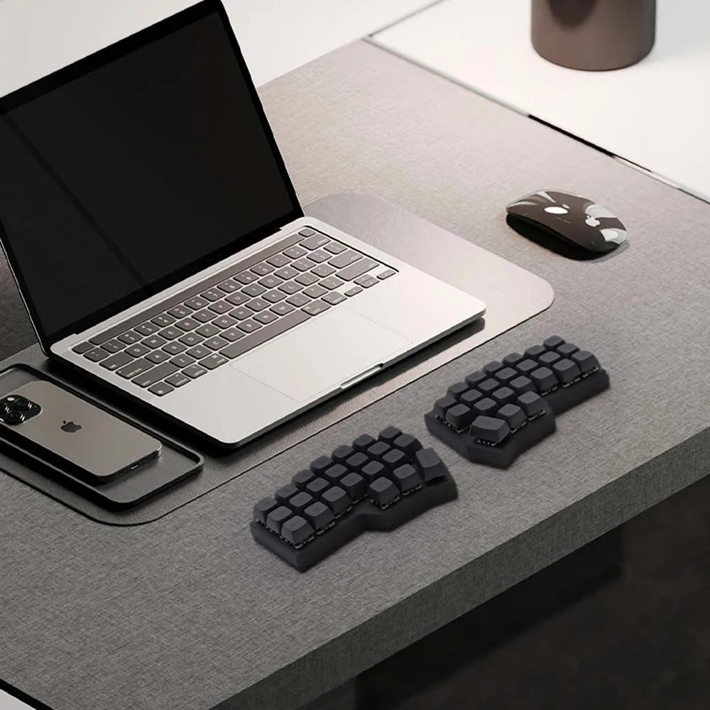 Shopdroplo CORNE V4 Wireless Mechanical Keyboard – Split Ergonomic, Hot-Swappable, 46-Key, VIAL Supported