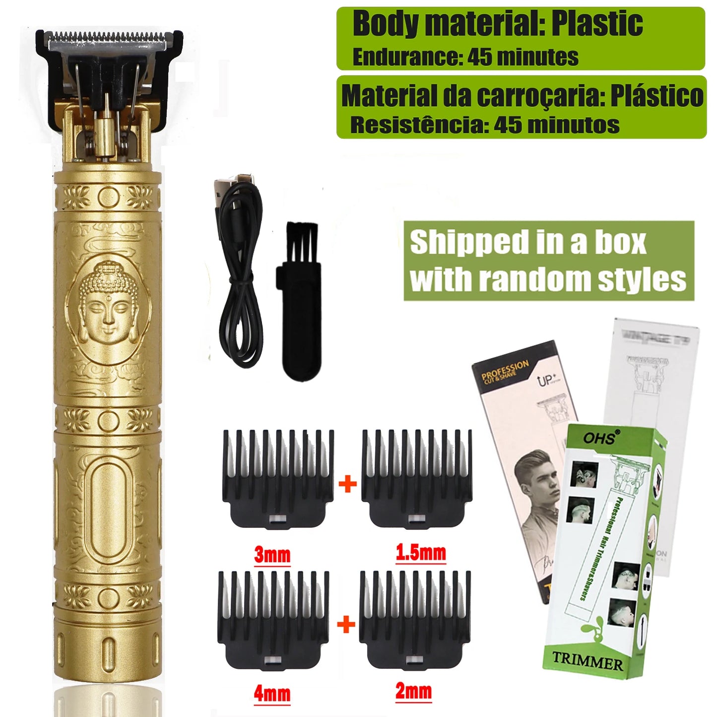 Shopdroplo™ T9 Electric Hair & Beard Clipper – Zero-Gap Trimmer for Men, Cordless Shaving & Haircut Machine