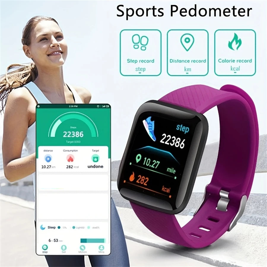 Shopdroplo CHAONB Smart Watch – 1.44” Fitness Tracker with Heart Rate & Sleep Monitor, Message Alert Bracelet for Men & Women