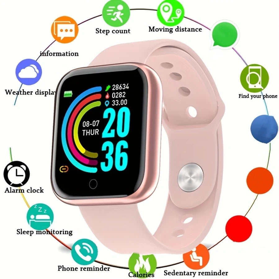 Shopdroplo CHAONB Smart Watch – 1.44” Fitness Tracker with Heart Rate & Sleep Monitor, Message Alert Bracelet for Men & Women