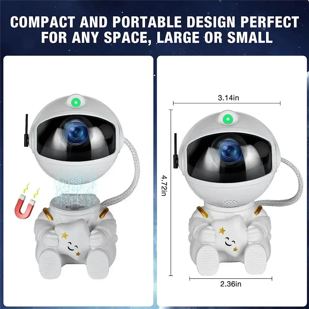 Shopdroplo Astronaut Star Projector Galaxy Night Light – LED Nebula Ceiling Lamp for Bedroom, Home Decoration & Kids Gift
