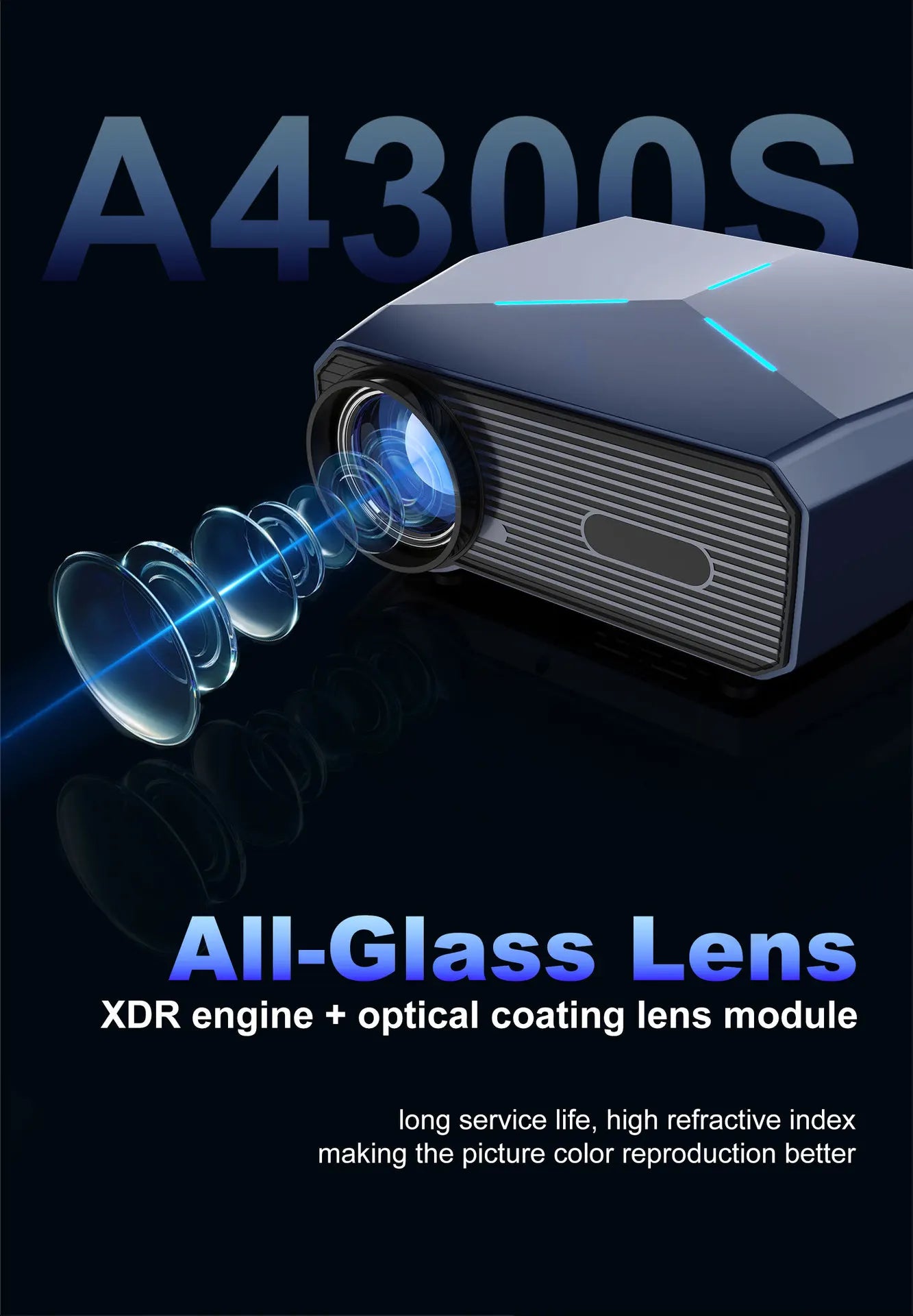 Shopdroplo MINI Android 4K LED Projector – Full HD 1080P Portable Home Theater Smart TV