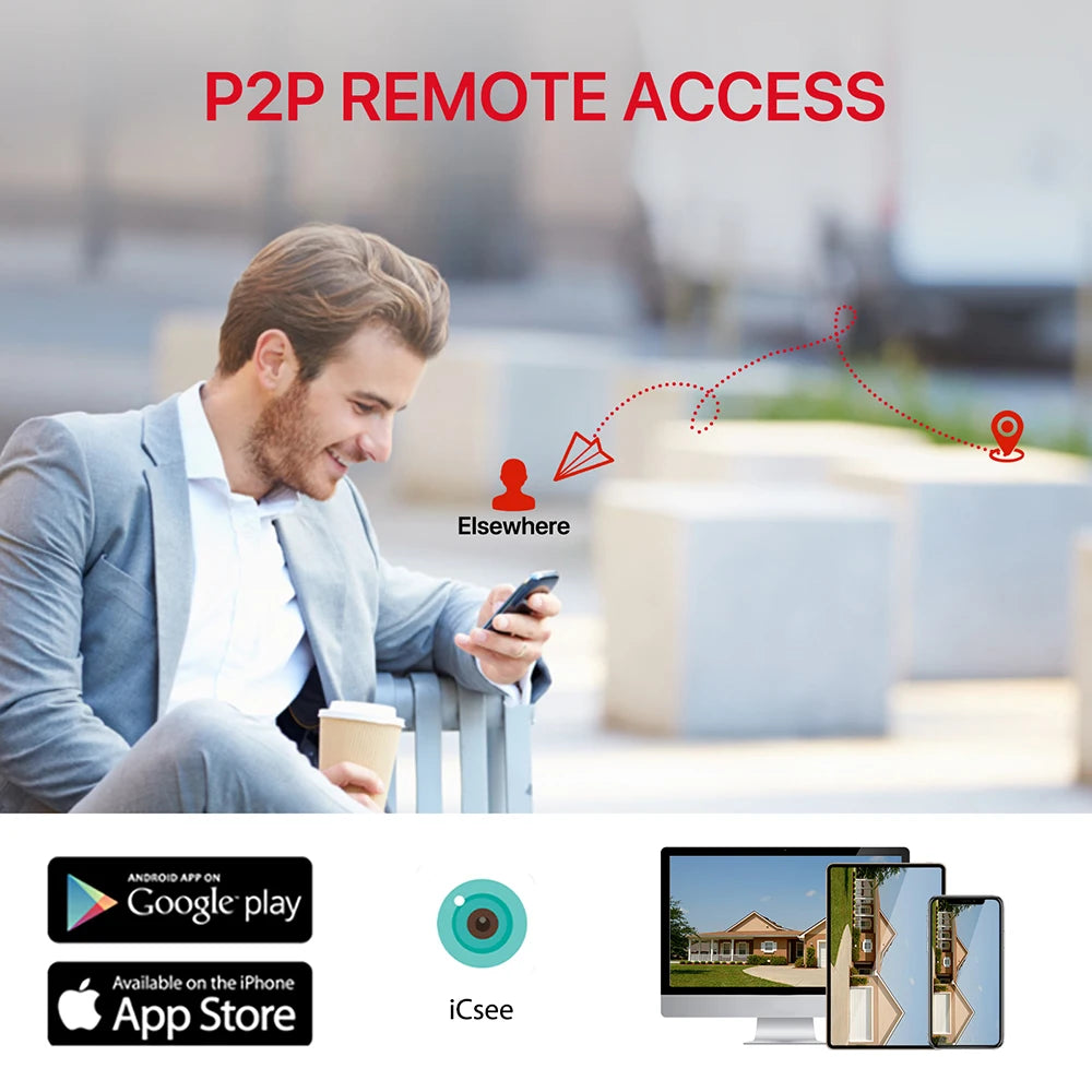 Shopdroplo™ 4K 8MP WiFi PTZ Outdoor Security Camera – Dual Lens, AI Auto Tracking, Night Vision, IP66 Waterproof