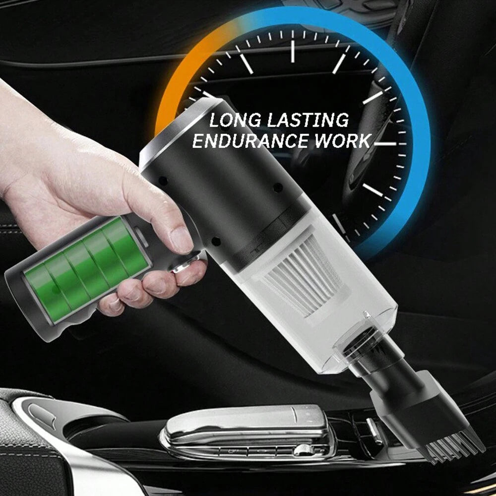 Shopdroplo™ 3-in-1 USB Rechargeable Mini Vacuum Cleaner – Suction & Blower Combo