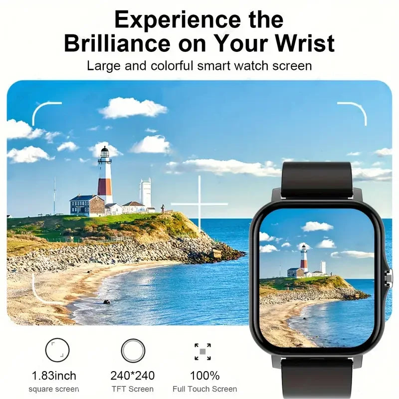 Shopdroplo KESHUYOU 2025 Smart Watch – Bluetooth Call, Blood Oxygen & Heart Rate Monitor, Fitness Tracker for Men & Women