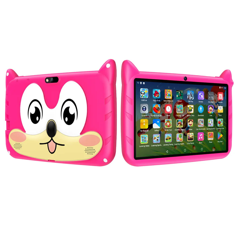 Shopdroplo™ 7" Android 13 Kids Tablet – 4GB+64GB, 1TB Expandable, Dual Camera, WiFi, Parental Controls & Educational Apps