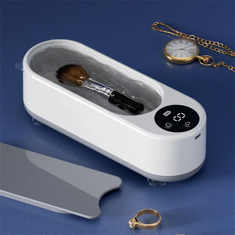 Shopdroplo™ Ultrasonic Jewelry Cleaner – 450ml Portable Household Cleaning Machine