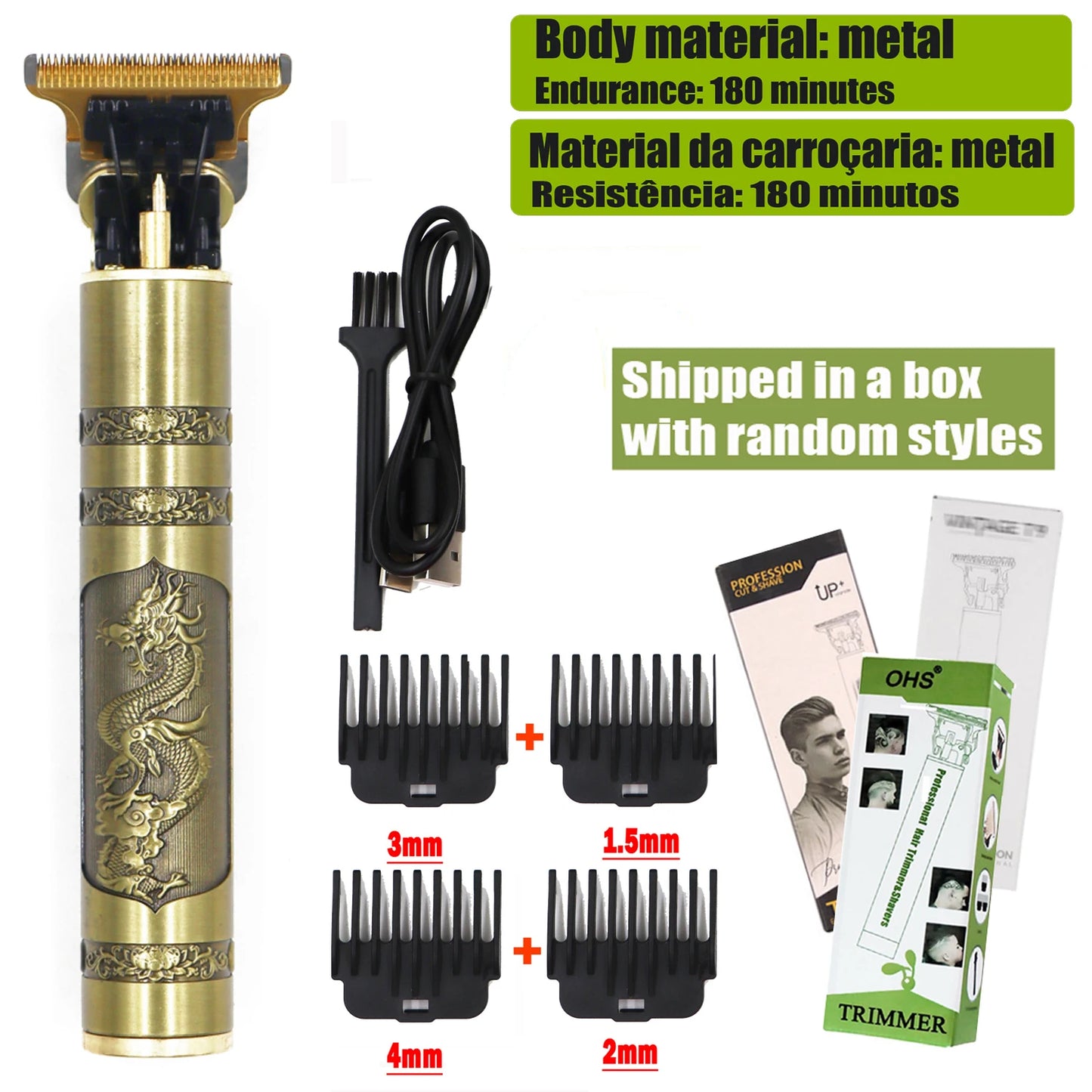 Shopdroplo™ T9 Electric Hair & Beard Clipper – Zero-Gap Trimmer for Men, Cordless Shaving & Haircut Machine