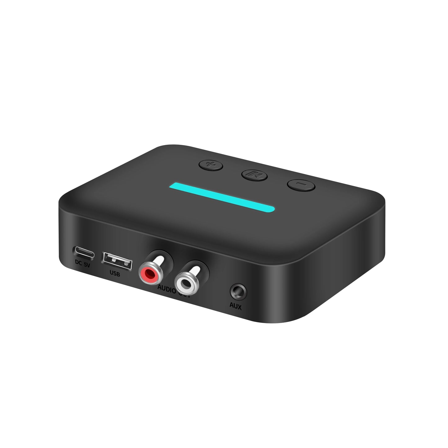 Shopdroplo Bluetooth 5.3 Audio Receiver – Wireless AUX/RCA Adapter with USB U-Disk Playback for Speakers, Stereos & Amps
