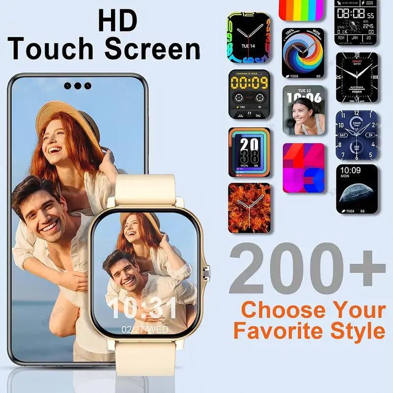 Shopdroplo KESHUYOU 2025 Smart Watch – Bluetooth Call, Blood Oxygen & Heart Rate Monitor, Fitness Tracker for Men & Women