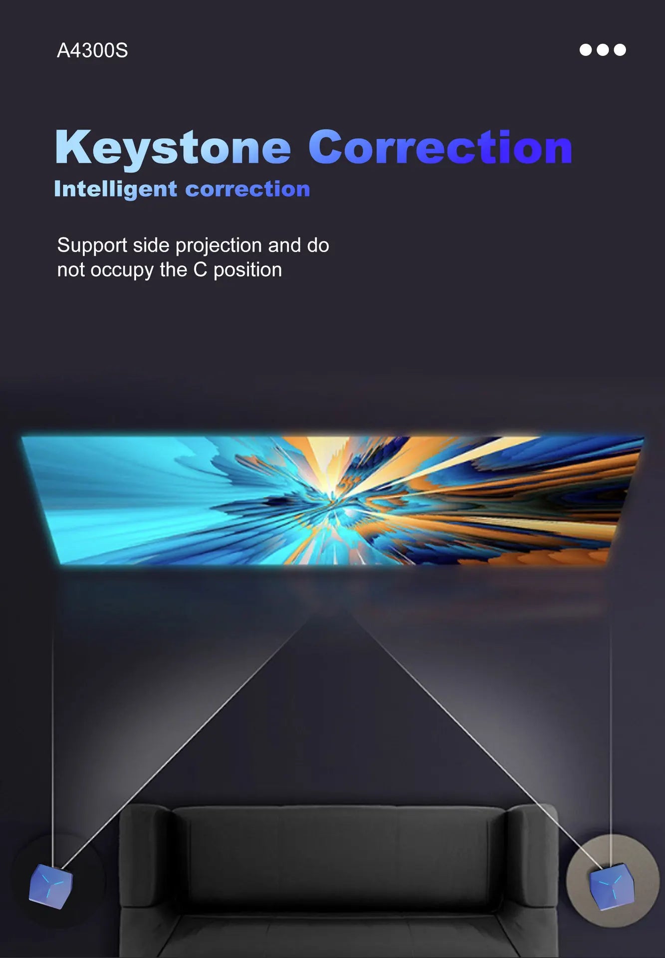 Shopdroplo MINI Android 4K LED Projector – Full HD 1080P Portable Home Theater Smart TV