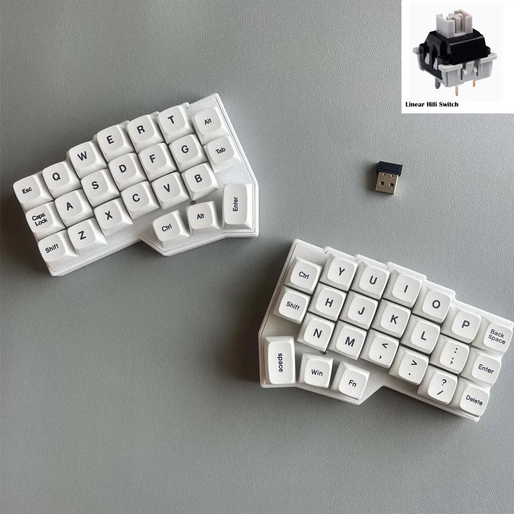 Shopdroplo CORNE V4 Wireless Mechanical Keyboard – Split Ergonomic, Hot-Swappable, 46-Key, VIAL Supported