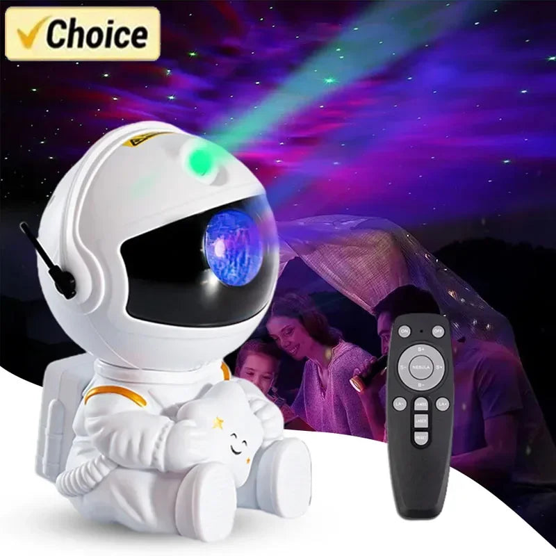 Shopdroplo Astronaut Star Projector Galaxy Night Light – LED Nebula Ceiling Lamp for Bedroom, Home Decoration & Kids Gift