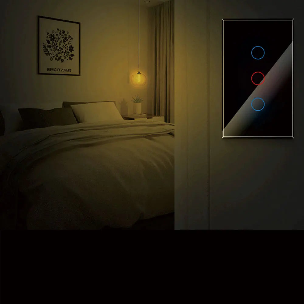 Shopdroplo™ Tuya Smart WiFi Wall Switch – No Neutral Wire, Voice-Controlled, RF433 Touch Sensor for Smart Homes