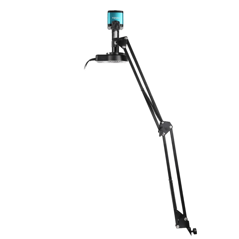 Shopdroplo YIZHAN 48MP 4K Soldering Microscope – HDMI/USB Digital Video Microscope with 150X Lens, LED Light & Adjustable Stand
