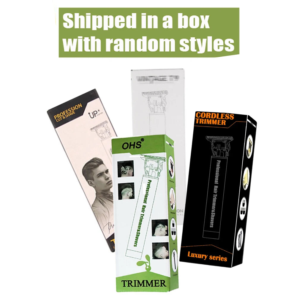 Shopdroplo™ T9 Electric Hair & Beard Clipper – Zero-Gap Trimmer for Men, Cordless Shaving & Haircut Machine