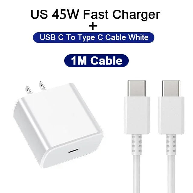 Shopdroplo 45W PD USB-C Fast Charger – High-Speed Wall Adapter for Samsung, iPhone 15, Xiaomi & More