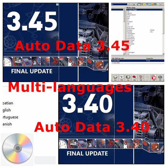 Shopdroplo™ AutoData 3.45 Auto Repair Software – Wiring Diagrams & Maintenance Data with Multi-Language Support + Install Video