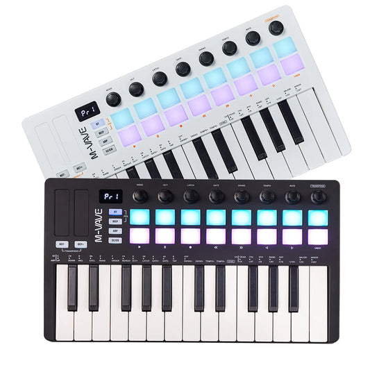 Shopdroplo™ M-VAVE SMK-25 II - 25-Key MIDI Controller with 16 RGB Drum Pads + Music Production Software