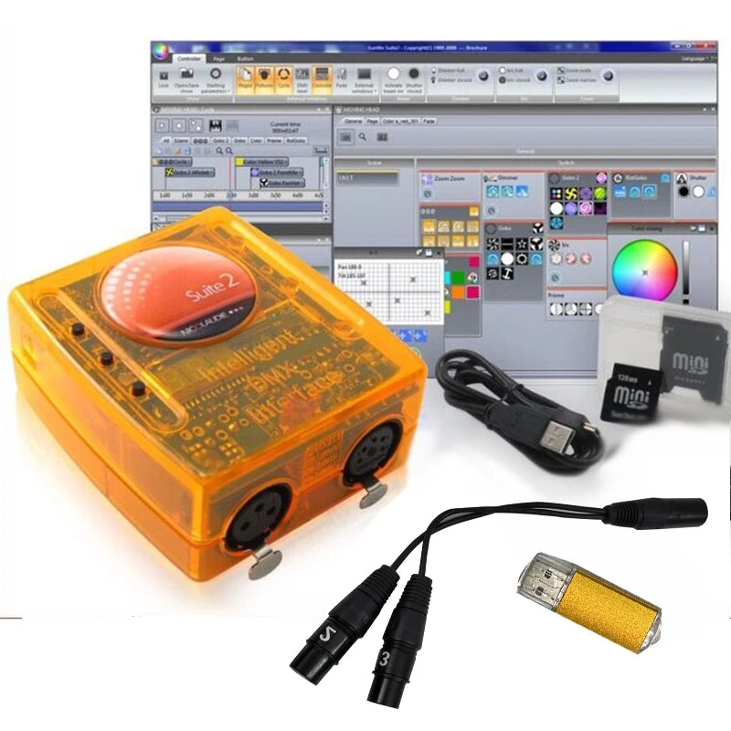 Shopdroplo Sunlite Suite 2 FC – DMX512 Lighting Controller (1536 Channels, Stage & DJ Light Software)