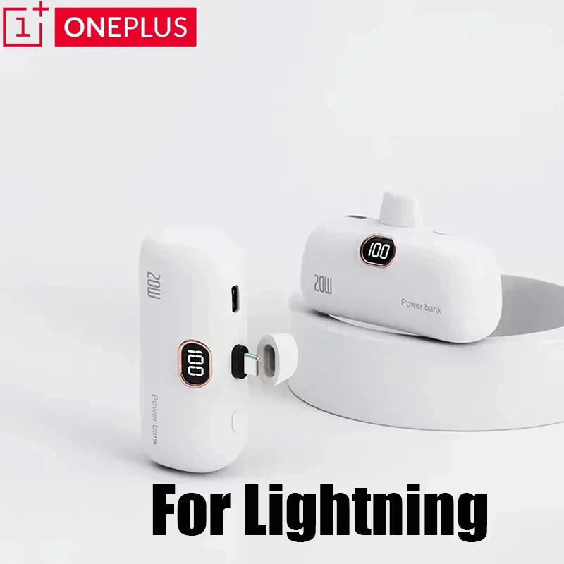 Shopdroplo™ 30000mAh Capsule Power Bank – Mini Fast Charger for iPhone, Samsung, Xiaomi, Huawei & More