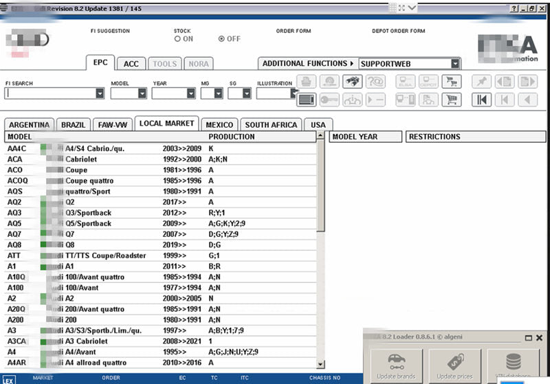 Shopdroplo ETKA 8.3 + ELSAWIN 6.0 Auto Repair & Parts Catalog Software