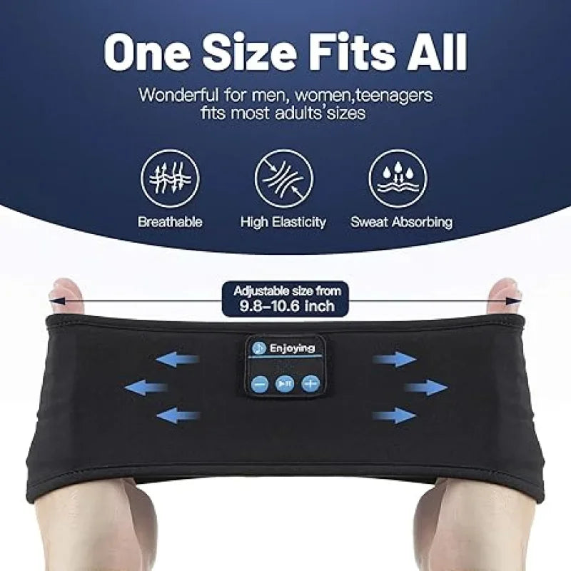 Shopdroplo Fone Bluetooth Earphones Sports Sleeping Headband Wireless Music Eye Mask