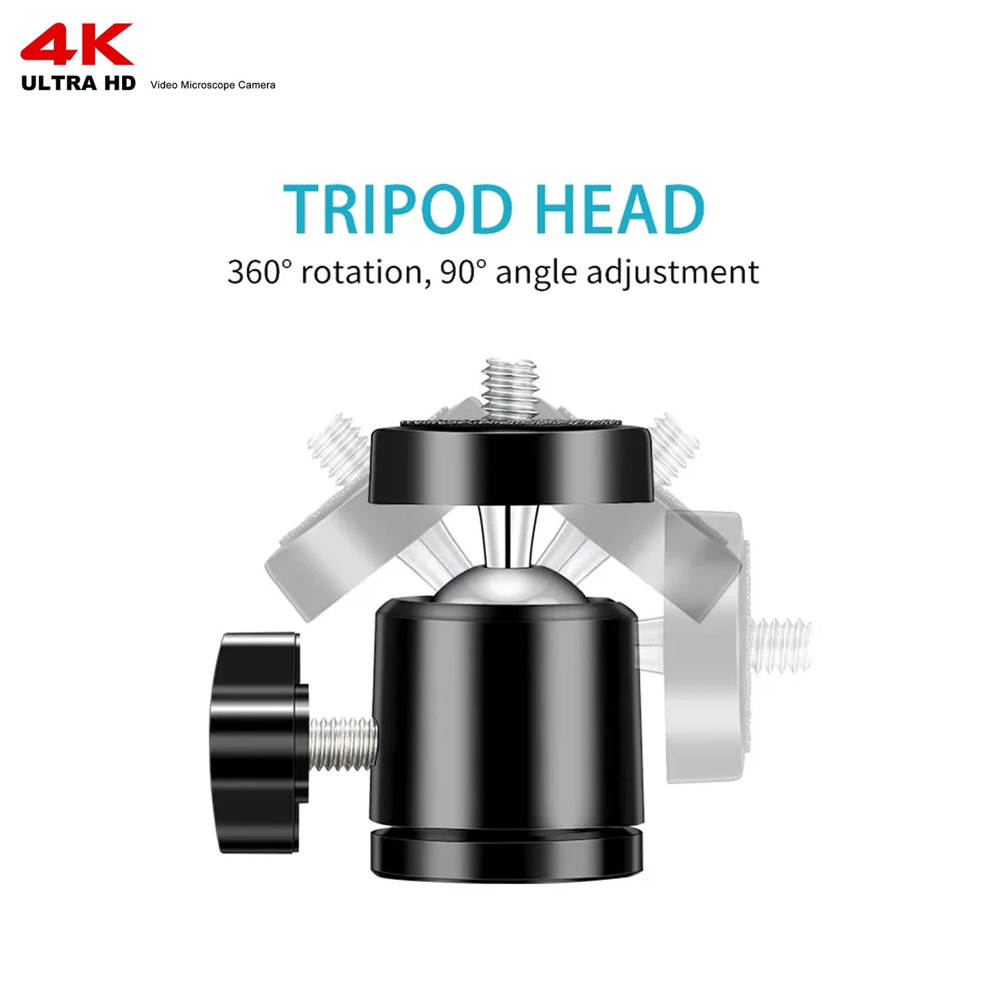 Shopdroplo YIZHAN 48MP 4K Soldering Microscope – HDMI/USB Digital Video Microscope with 150X Lens, LED Light & Adjustable Stand
