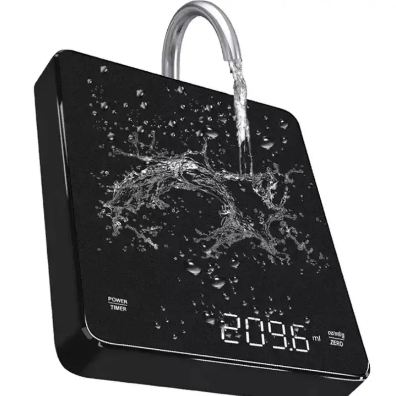 Shopdroplo Digital Kitchen Scale – High Precision Coffee & Food Scale with Timer, LED Display, Portable Baking Tool