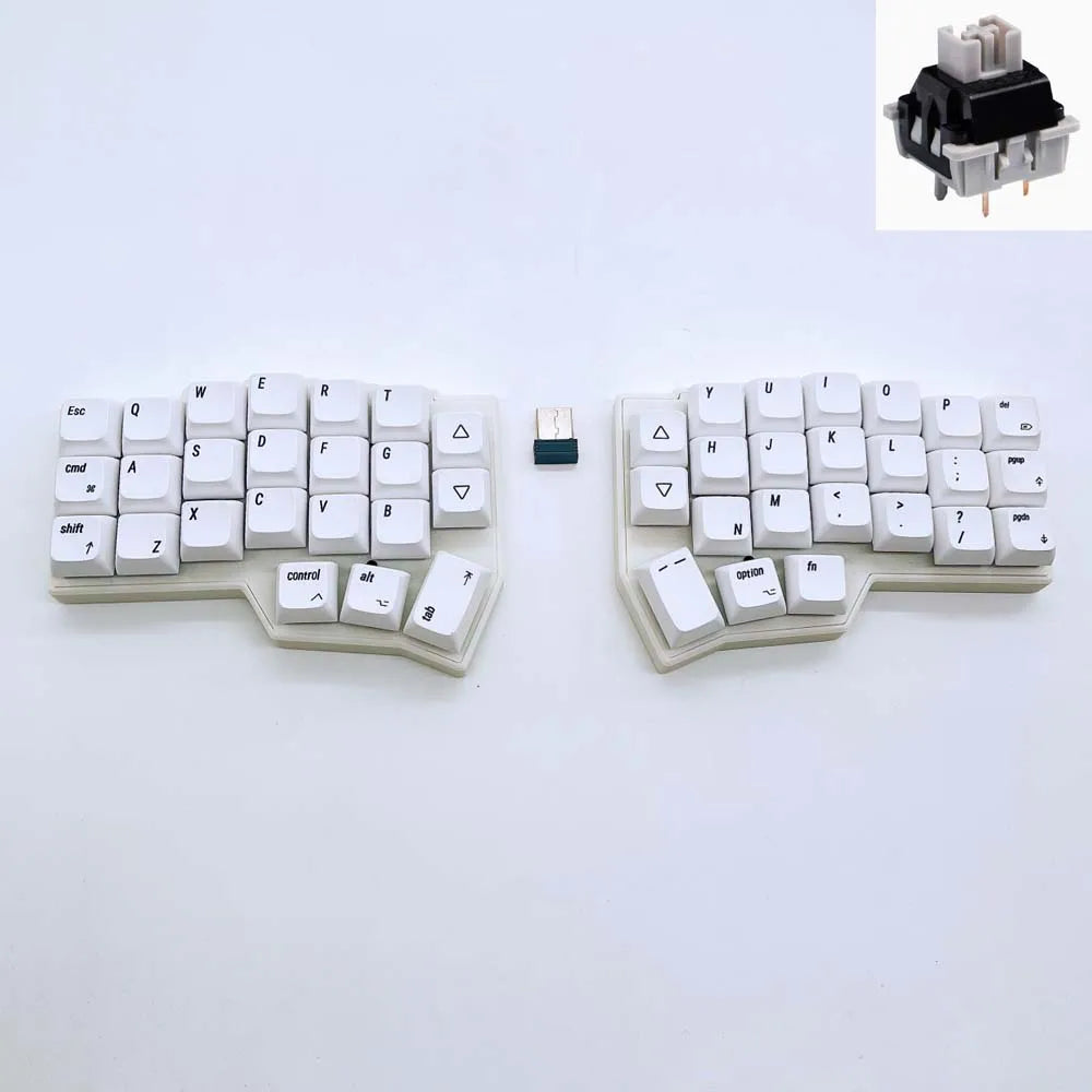 Shopdroplo CORNE V4 Wireless Mechanical Keyboard – Split Ergonomic, Hot-Swappable, 46-Key, VIAL Supported
