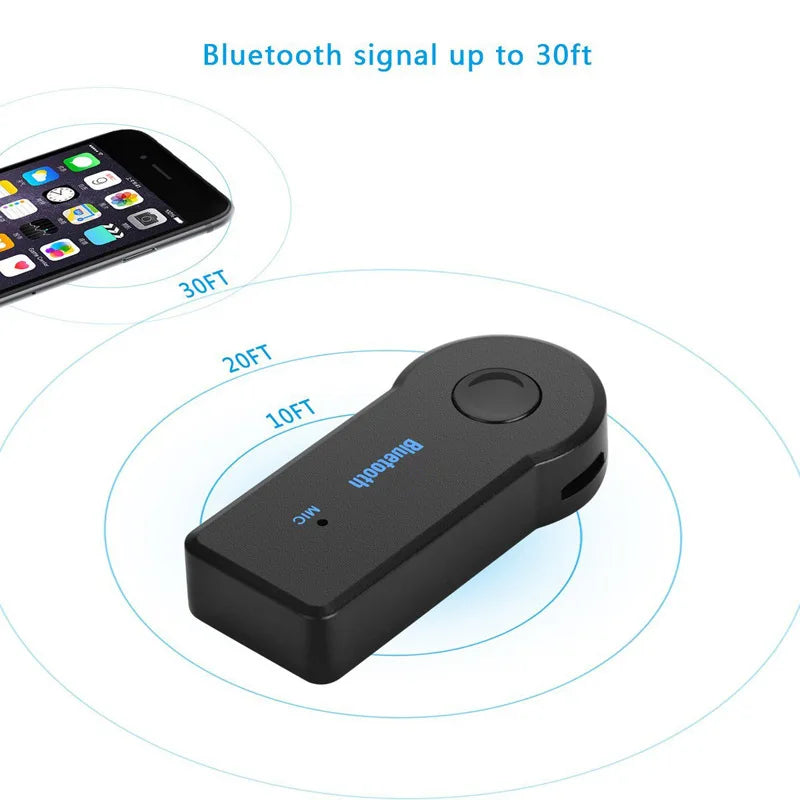 Shopdroplo™ 2-in-1 Bluetooth 5.0 Audio Adapter – Wireless Transmitter & Receiver with 3.5mm AUX for Car, Headphones & Speakers