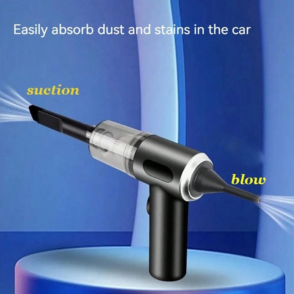 Shopdroplo™ 3-in-1 USB Rechargeable Mini Vacuum Cleaner – Suction & Blower Combo