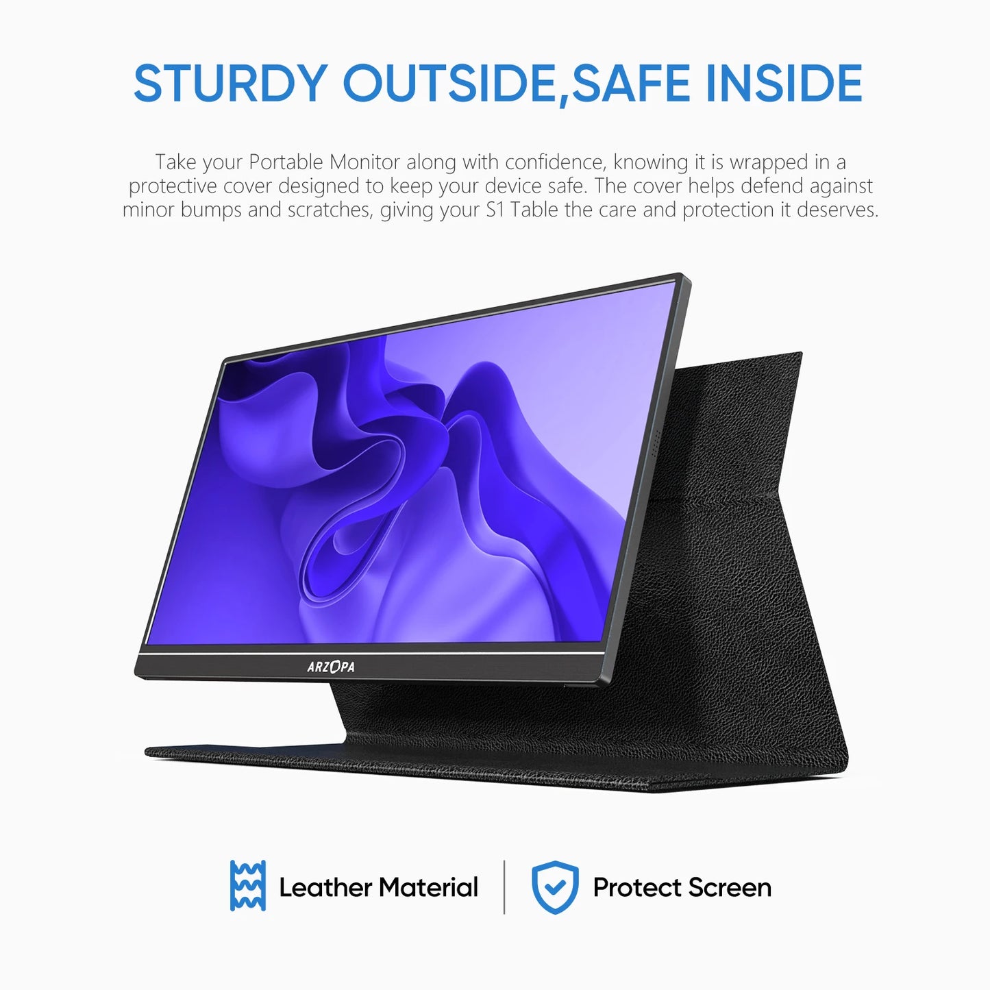 Shopdroplo ARZOPA 15.6" 1080P Portable Monitor – FHD USB-C & HDMI Display for Laptop, Mac, Xbox, PS4, Switch, and Phone