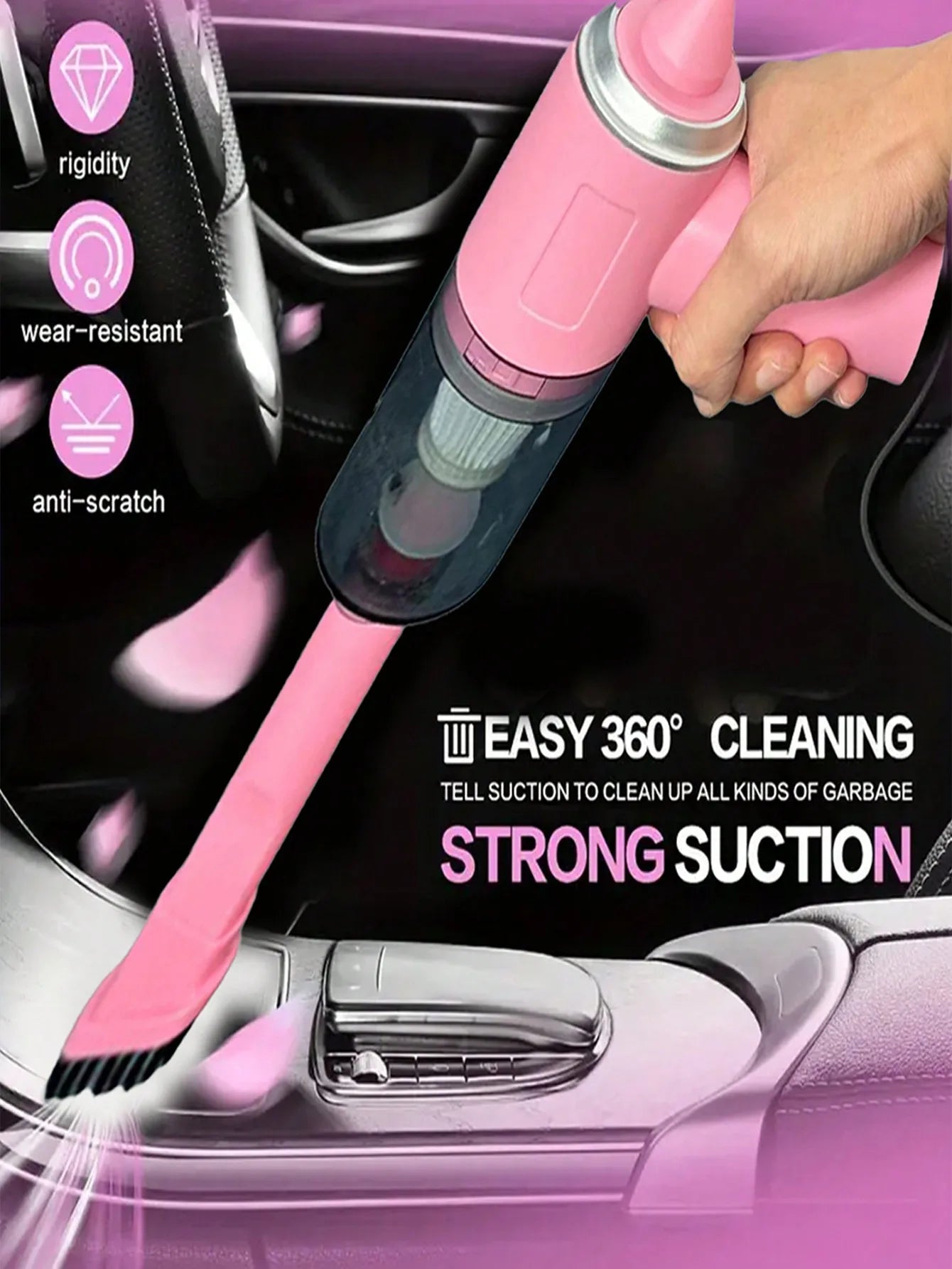 Shopdroplo™ 3-in-1 USB Rechargeable Mini Vacuum Cleaner – Suction & Blower Combo