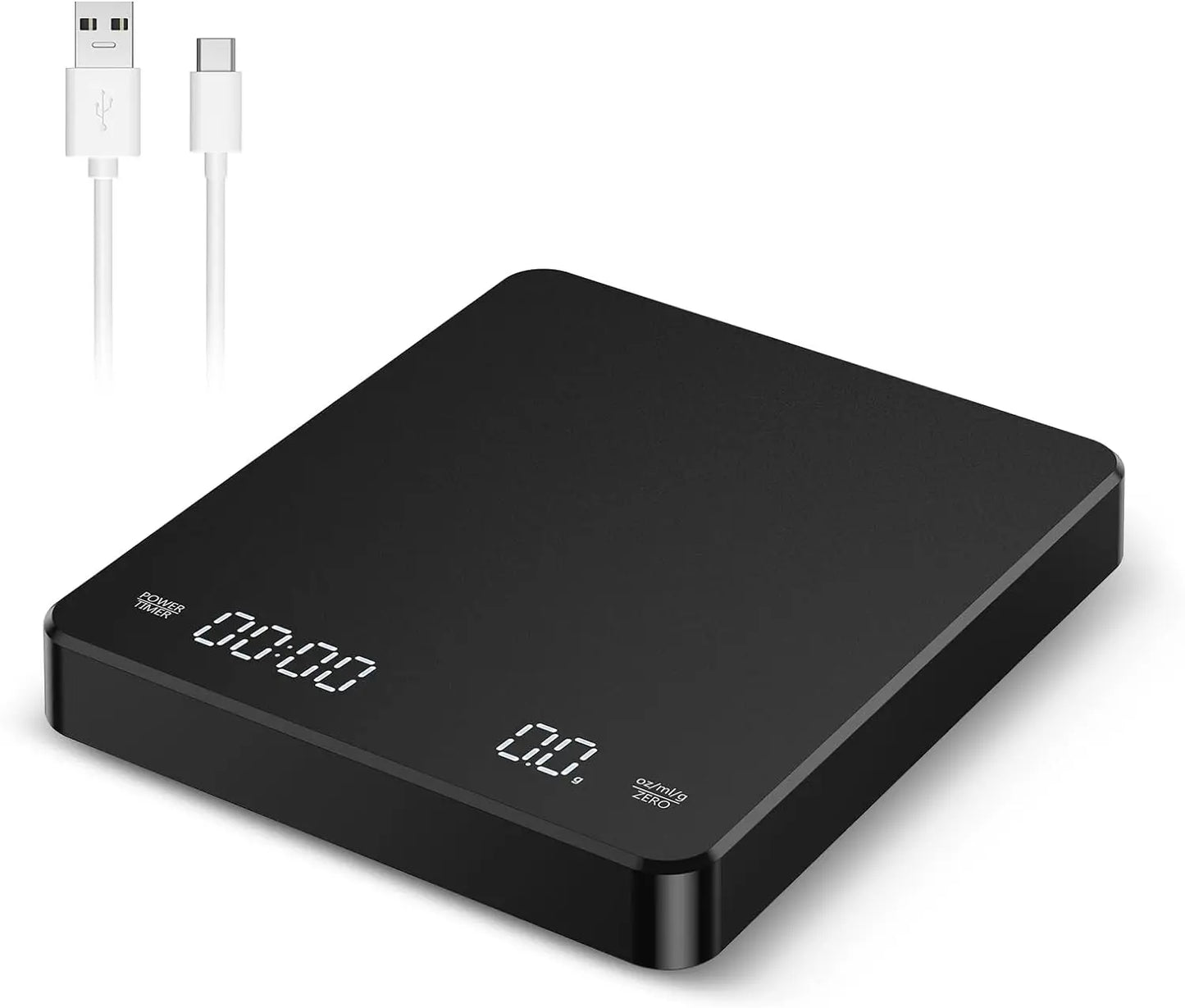 Shopdroplo Digital Kitchen Scale – High Precision Coffee & Food Scale with Timer, LED Display, Portable Baking Tool