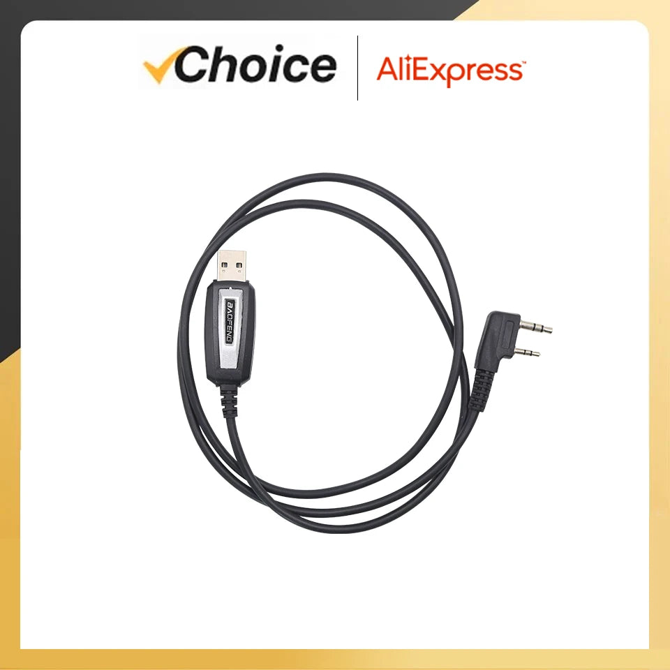 Shopdroplo™ USB Programming Cable – Compatible with Baofeng, Quansheng, TYT Radios (1/2PCS)
